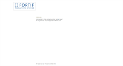 Desktop Screenshot of fortif.com